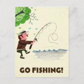 Ga vissen. briefkaart (Voorkant)
