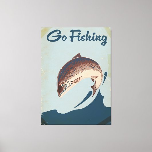Ga vissen canvas afdruk (Voorkant)