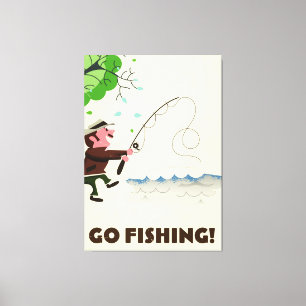 Ga vissen. canvas afdruk