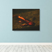 Ga vissen! canvas afdruk (Insitu (Houten vloer))