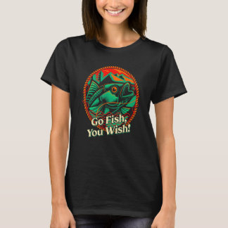 Ga vissen Je wilt Sarcastisch Gevist Sarcasme Fish T-shirt