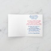 GA VLIEGEN MET EEN VLIEGER / HUMORISTISCHE B-DAY K KAART (Binnen)