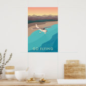 Ga Vliegen Reisposter Poster (Keuken)