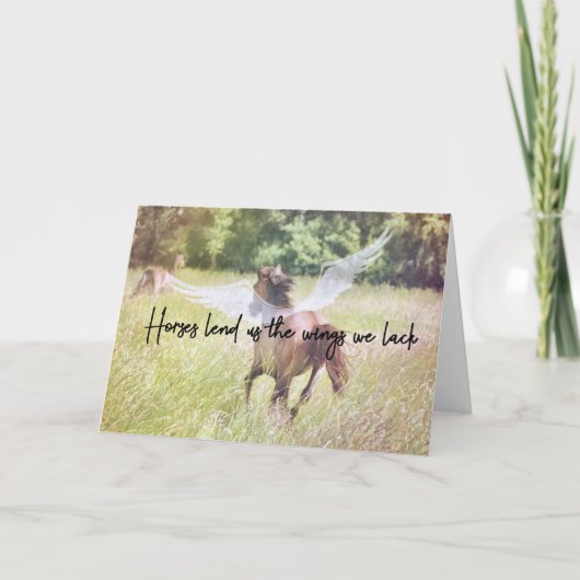 GA VLIEGEND WENSKAART BEDANKKAART (Voorkant)