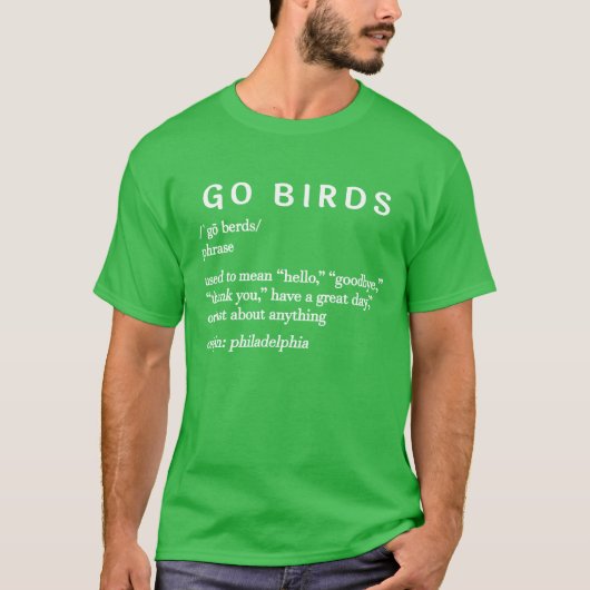 Ga Vogels Definitie T-shirt (Voorkant)