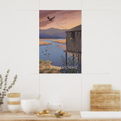 Ga Vogels Kijken Reisposter Poster (Keuken)