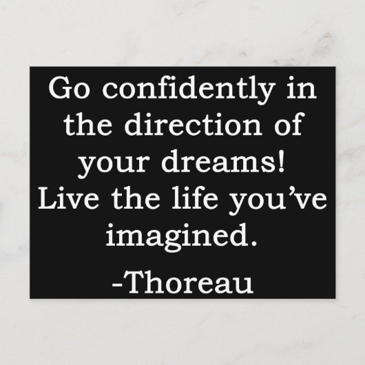 Ga vol vertrouwen en leef briefkaart (Voorkant)