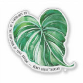 Ga vol vertrouwen in de richting van je dromen sticker (Voorkant)