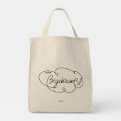 Ga voor BIG DREAMS - Vette wolken Tote Bag (Achterkant)