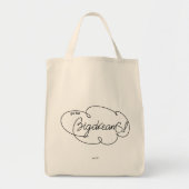 Ga voor BIG DREAMS - Vette wolken Tote Bag (Voorkant)