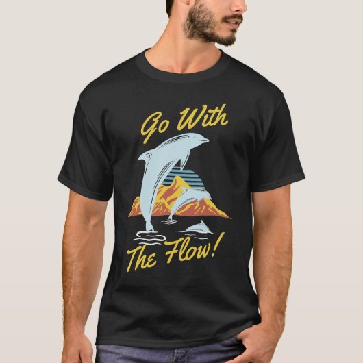 Ga voor de Flow Dolphin T-shirt (Voorkant)