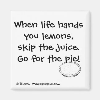 Ga voor de taart! Magneet