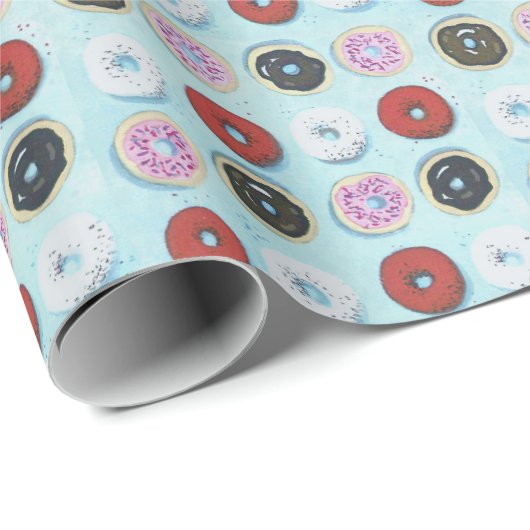 Ga voor donuts Wrapping Paper Cadeaupapier (Rol Hoek)