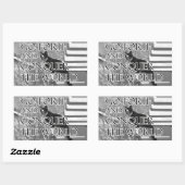 Ga voor en verover Motivatie kat Rechthoekige Sticker (Vel)