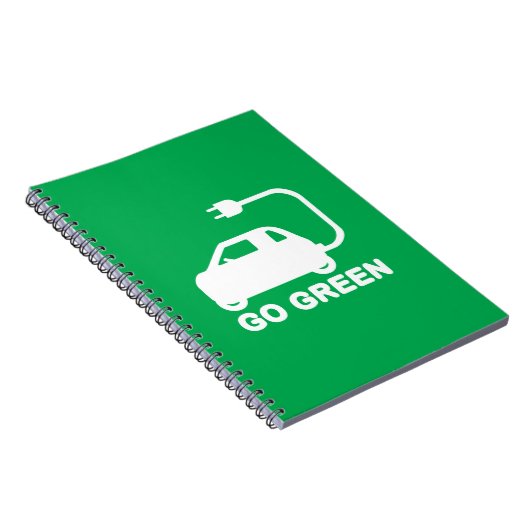 Ga voor groen ~ Rijd elektrische auto's Notitieboek (Rechterzijde)