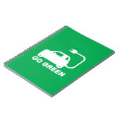 Ga voor groen ~ Rijd elektrische auto's Notitieboek (Linkerzijde)