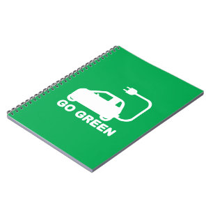 Ga voor groen ~ Rijd elektrische auto's Notitieboek