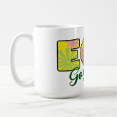 Ga voor groene retro-ecodesign koffiemok (Links)