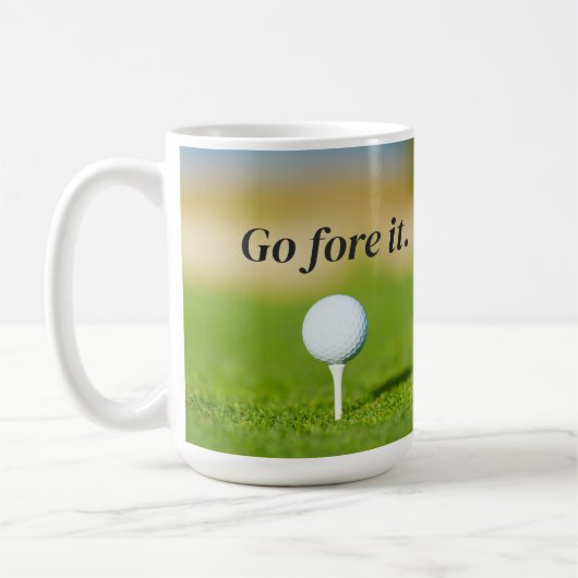 Ga voor het golfspel Quote Coffee Mok (Links)