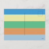 Ga voor het retro stijl aanmoedigingsbericht feestdagenkaart (Achterkant)