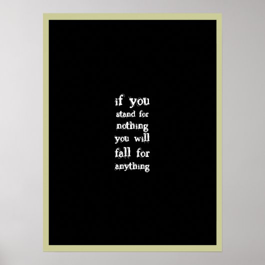 Ga voor iets staan poster (Voorkant)