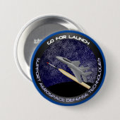 Ga voor introductie ronde button 7,6 cm (Voorkant /achterkant)