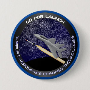 Ga voor introductie ronde button 7,6 cm