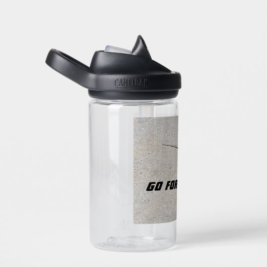 Ga voor IT Gezegde | Hagedis op stoep Foto Waterfles (Rechts)