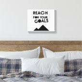 Ga voor je doelen en prestaties - n01 canvas afdruk (Insitu (Slaapkamer))