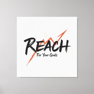 Ga voor je doelen en prestaties - n02 canvas afdruk