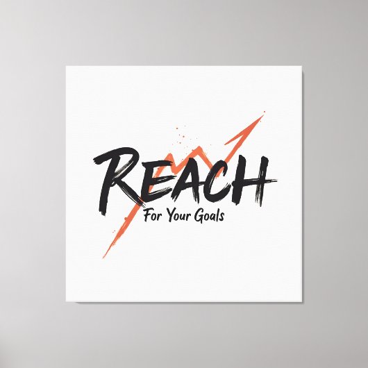 Ga voor je doelen en prestaties - n02 canvas afdruk (Voorkant)