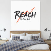 Ga voor je doelen en prestaties - n02 canvas afdruk (Insitu (Slaapkamer))