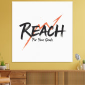 Ga voor je doelen en prestaties - n02 canvas afdruk (Insitu (Woonkamer))