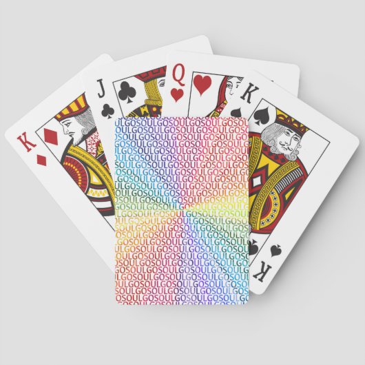 Ga voor je ziel! pokerkaarten (Achterkant)