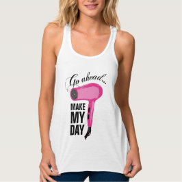 Ga voor mijn dag - Roze gloeddroger Tanktop