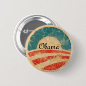 Ga voor verandering, Obama Ronde Button 5,7 Cm (Voorkant /achterkant)
