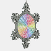 Ga voor Ziel! Tin Sneeuwvlok Ornament (Links)