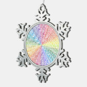 Ga voor Ziel! Tin Sneeuwvlok Ornament (Rechts)