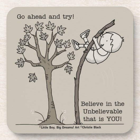 Ga vooruit en probeer het bier onderzetter (Voorkant)