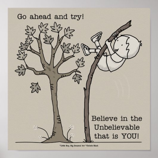 Ga vooruit en probeer het poster (Voorkant)