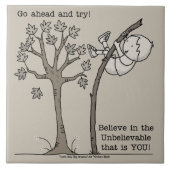 Ga vooruit en probeer het tegeltje (Voorkant)