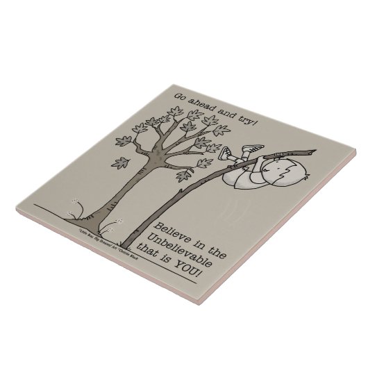 Ga vooruit en probeer het tegeltje (Zijkant)