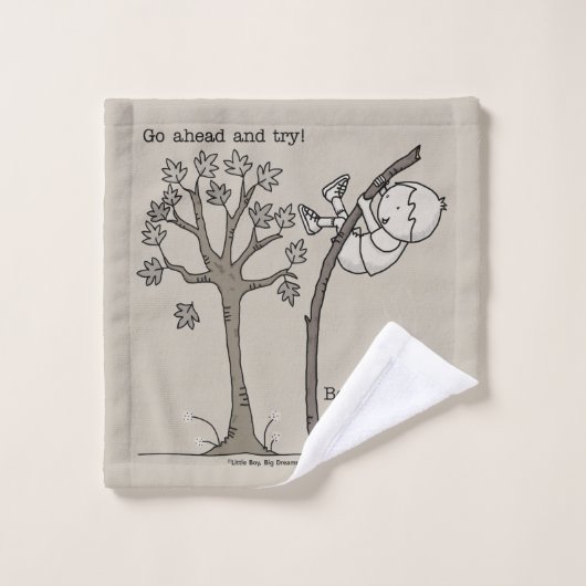 Ga vooruit en probeer het washandje (Wasdoekje)