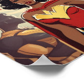 Ga Vooruit en wees Fierce-SuperWoman Art Poster (Hoek)
