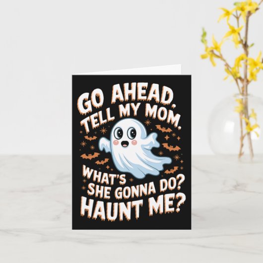 Ga vooruit, vertel het mijn moeder, wat gaat ze do kaart (Gele Bloem)