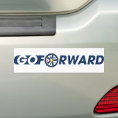 Ga Voorwaartse Bumpersticker (Op auto)