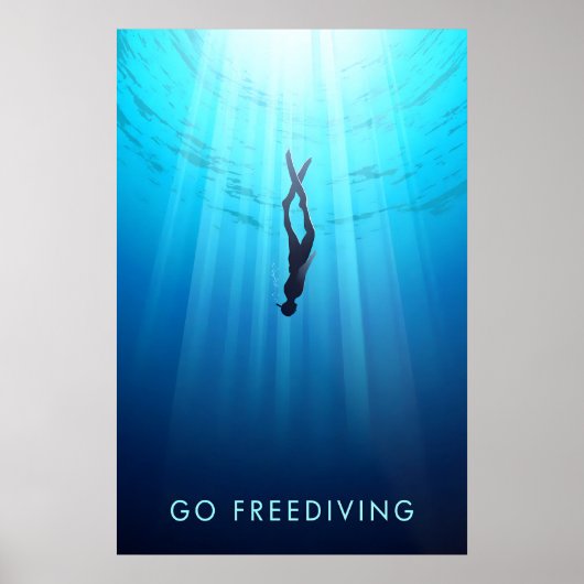 Ga Vrijduiken Reisposter Poster (Voorkant)
