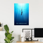 Ga Vrijduiken Reisposter Poster (Thuiskantoor)