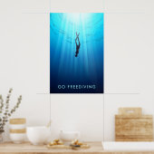 Ga Vrijduiken Reisposter Poster (Keuken)