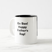 Ga vrolijk Vaderdag! Tweekleurige Koffiemok (Voorkant links)
